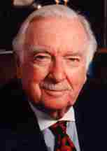 Der amerikanische Journalist Walter Cronkite be