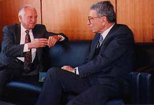 Walter Hicket with Boutros Ghali