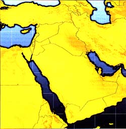 Middle East area map