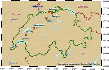 Swiss nuclear plants