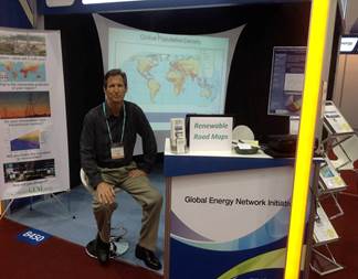 Peter Meisen at GENI's World Energy Congress 2013 booth in Daegu, Korea