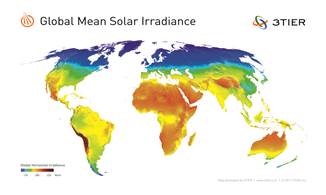 3tier global mean solar irradiance