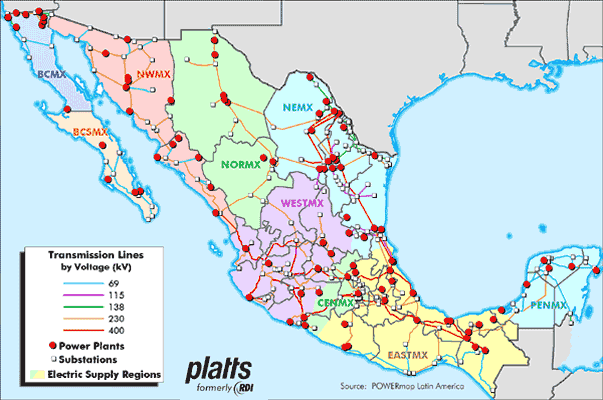 Mexico energy grid