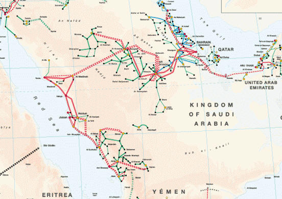 Power Network In Saudi Arabia - Saudi Arabia energy grid map