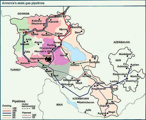 Armenia's Gas Transmission Pipelines