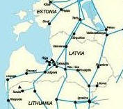Latvia's Electricity Transmission Grid Thumbnail Map