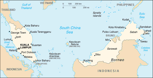 Map of Malaysia