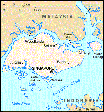 Map of Singapore.  Having problems contact our National Energy Information Center on 202-586-8800 for help.