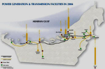 United Arab Emirates's Electricity Transmission Grid Thumbnail Map