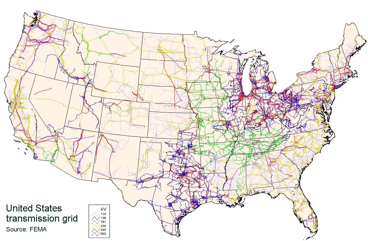 USA National Grid Map - FEMA