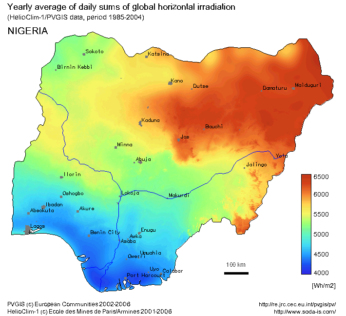 Nigeria Climate Map