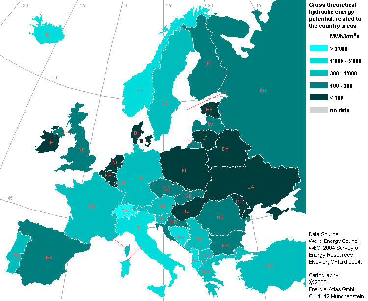 hydropower potential europe