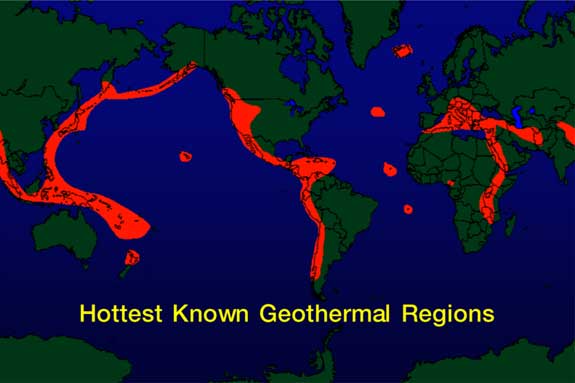 Hottest Geothermal Regions