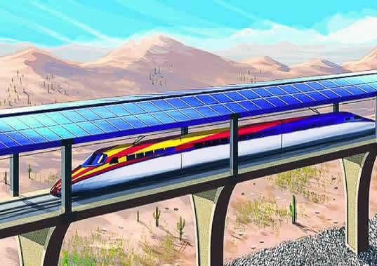 solar-powered train