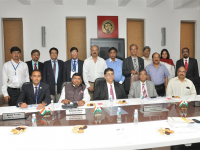 The new renewables and solar target was discussed at a meeting with the GCCI on Thursday. Picture: Gujarat chamber of commerce and industry