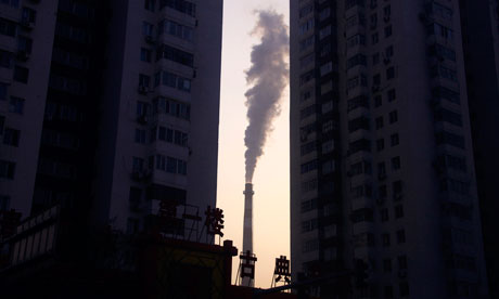 Oil, coal and gas companies are contributing to most carbon emissions, causing climate change and some are also funding denial campaigns. Photograph: David Gray/Reuters