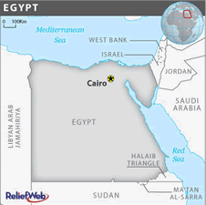 Map of Egypt in MDG Monitor