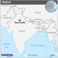 Map of India in MDG Monitor