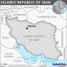Map of Iran in MDG Monitor