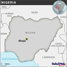 Map of Nigeria in MDG Monitor
