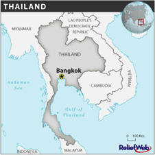 Map of Thailand in MDG Monitor