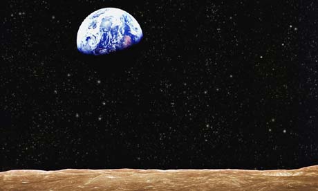 Image of Earth as seen from the moon