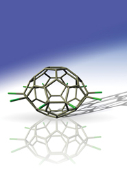 The molecules consist of 50 carbon atoms surrounded by 10 chlorine atoms (Image: Science)