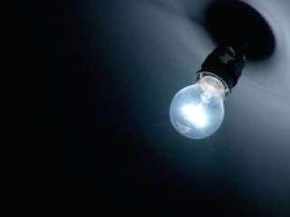 bare ceiling light