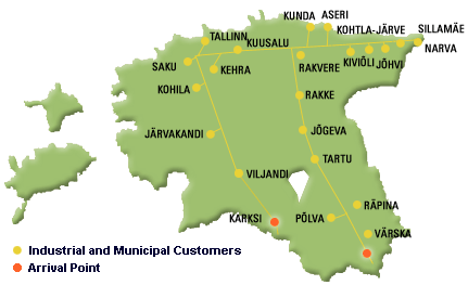 Estonia's High Pressure Gas Pipelines