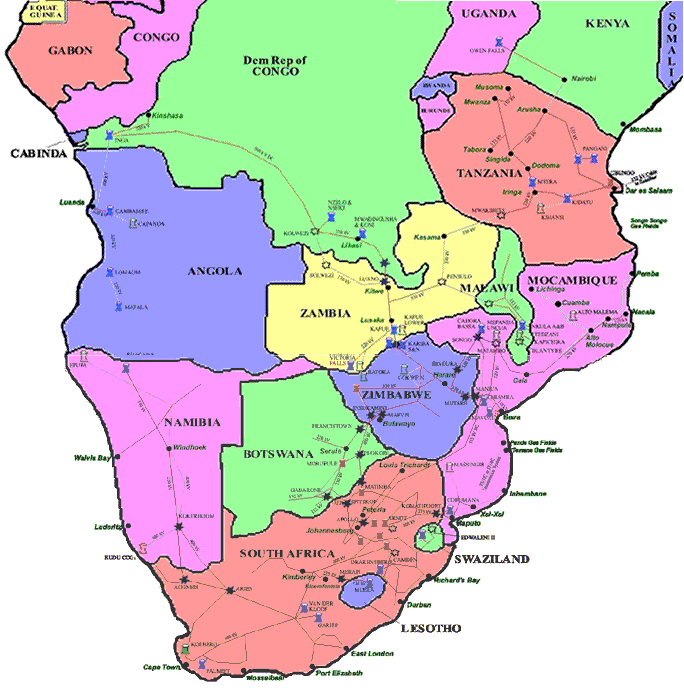 Map Of Southern Africa 62