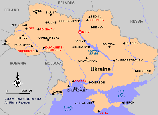 Ukraine's Electricity Transmission Grid Thumbnail Map