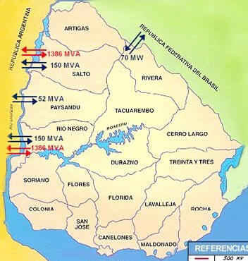 Uruguay's Electricity Transmission Grid Thumbnail Map