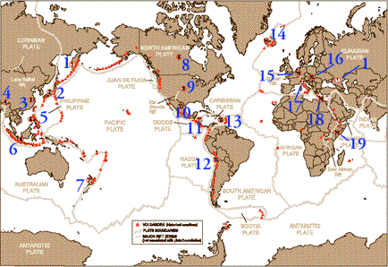 World Map geothermal energy