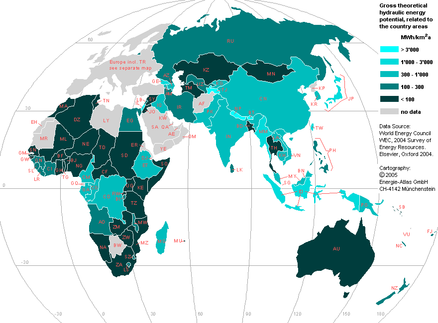 Global Hydropower Potential