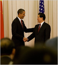 Obama and Hu Jintao