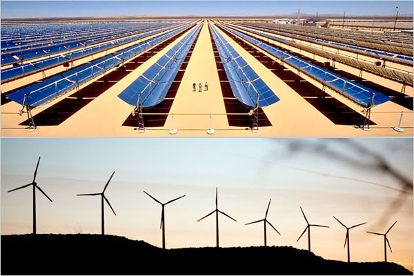 solar and wind
